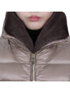 Elisa Ecofur Collar Goose Down Padding Dove Grey - HERNO - BALAAN 9