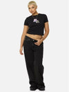 AU Australia DOLLIE slim crop t shirt ST1M0299 black WOMENS AU8 S 10 M 12 L - STUSSY - BALAAN 2