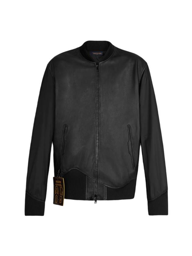 Reversible Technical Leather Jacket Black - LOUIS VUITTON - BALAAN 1