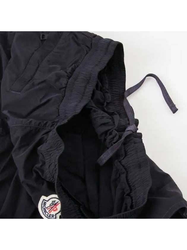 nylon track pants navy - MONCLER - BALAAN.