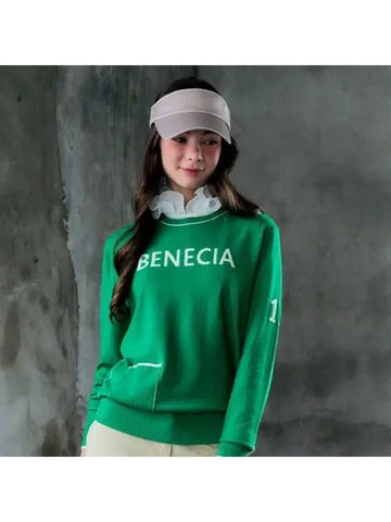 Logo pocket knit lime green - BENECIA12 - BALAAN 1