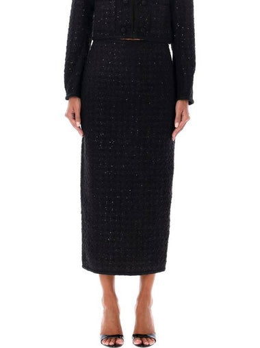 Rotate Birger Christensen Midi Tweed Skirt - ROTATE - BALAAN 1