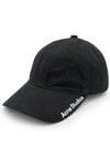 Embroidered Logo Ball Cap Black - ACNE STUDIOS - BALAAN 2