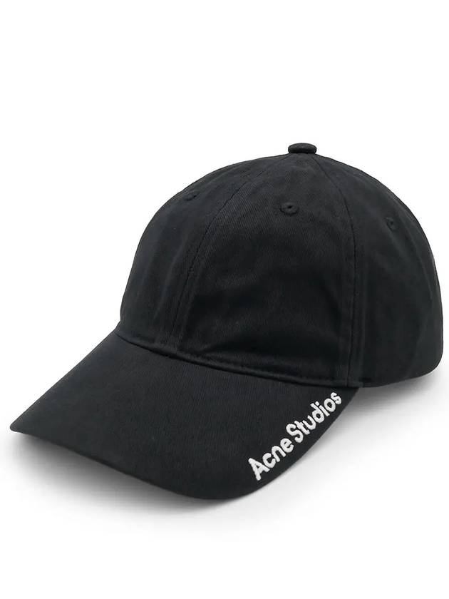 Embroidered Logo Ball Cap Black - ACNE STUDIOS - BALAAN 2