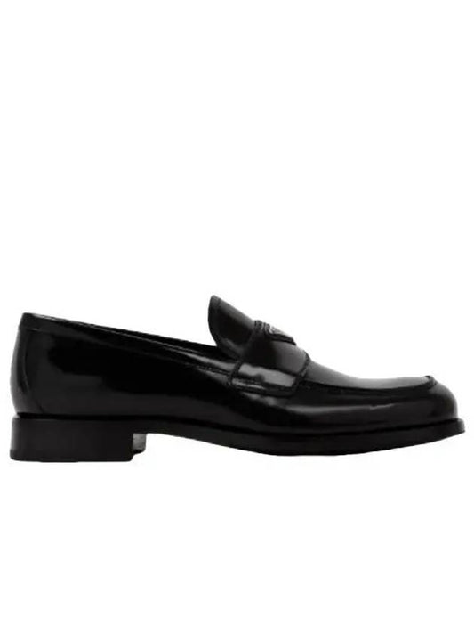 triangle logo loafers black - PRADA - BALAAN 2