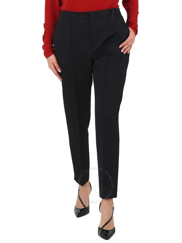 Women s Straight Pants Moncler Ladies Black Leg Canvas Trousers - MONCLER - BALAAN 2