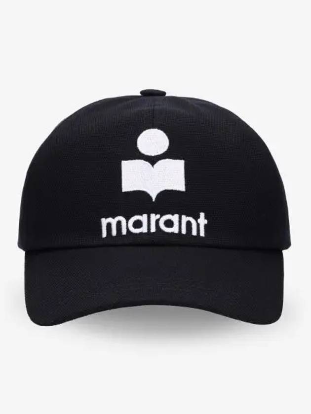 Tyron Logo Cotton Ball Cap Black - ISABEL MARANT - BALAAN 2