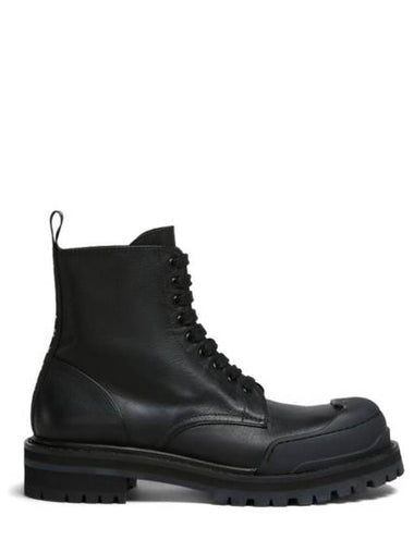 Dada Army Leather Combat Boots Black - MARNI - BALAAN 1