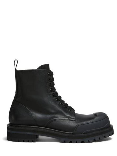 Dada Army Leather Combat Boots Black - MARNI - BALAAN 2