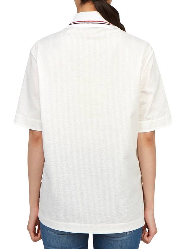 long sleeve t-shirt FTU419A00572 100 WHITE - THOM BROWNE - BALAAN 6