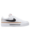 Court Legacy Lift Low Top Sneakers Black White - NIKE - BALAAN 1