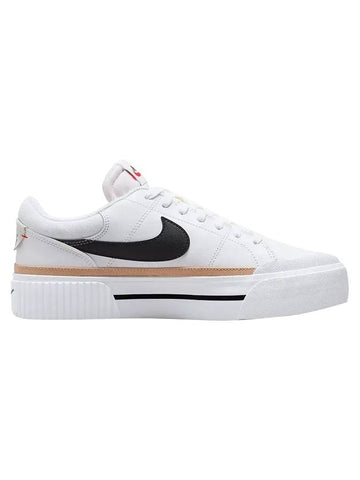 Court Legacy Lift Low Top Sneakers Black White - NIKE - BALAAN 1