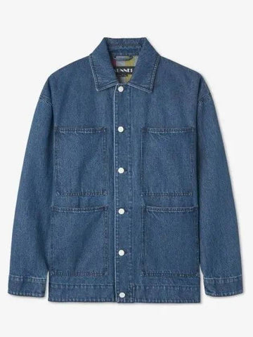 4 Pocket Denim Long Sleeve Shirt Washed Blue - SUNNEI - BALAAN 1