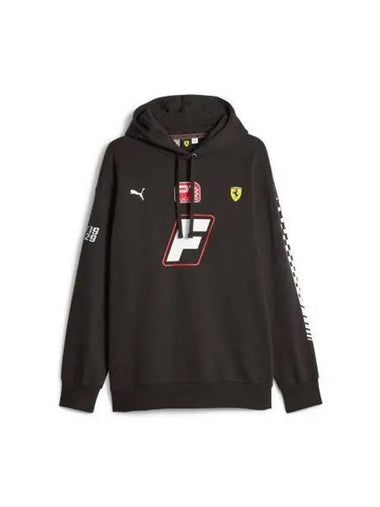 Ferrari Race Garage Crew Hooded Sweatshirt Black 621119 01 - PUMA - BALAAN 1