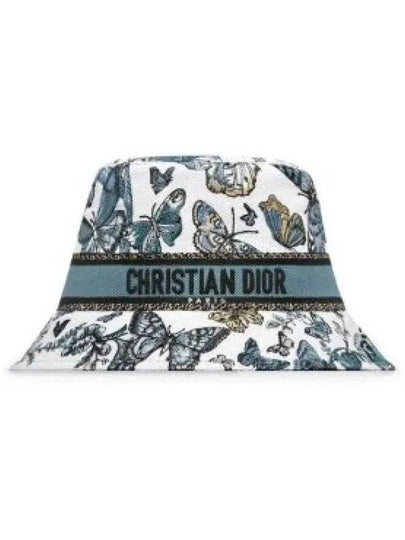 D Bobby Toile De Jouy Mexico Small Bucket Hat White - DIOR - BALAAN 2