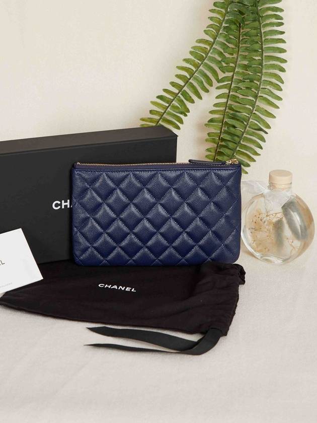 CC Logo Enamel Caviar Strass Mini Pouch AP3344 - CHANEL - BALAAN 3