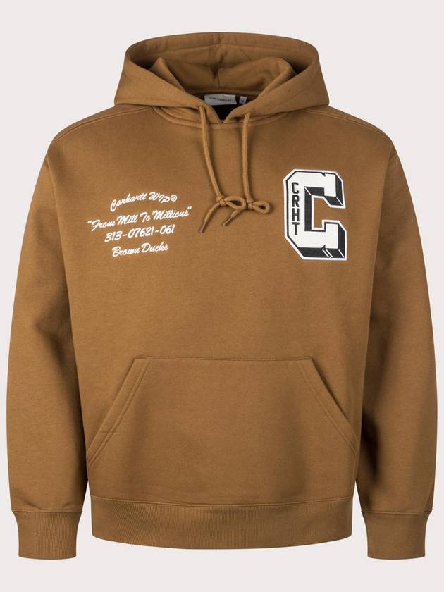 Logo Print Hoodie Brown - CARHARTT WIP - BALAAN 2