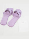 Women's Oran Sandals Slippers Violet H202272ZH - HERMES - BALAAN 5