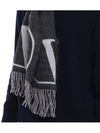 Men s V Logo Wool Cashmere Muffler 5Y2ER033 DMA ZJB 24F - VALENTINO - BALAAN 6