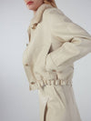 bag scallop lambs perkara leather jumper cream - REAL ME ANOTHER ME - BALAAN 5