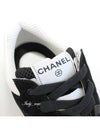 Mesh Suede Calfskin Grained Calfskin Low Top Sneakers Black - CHANEL - BALAAN 10