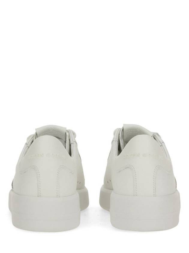 Pure Star Glitter Silver Low Top Sneakers White - GOLDEN GOOSE - BALAAN 7