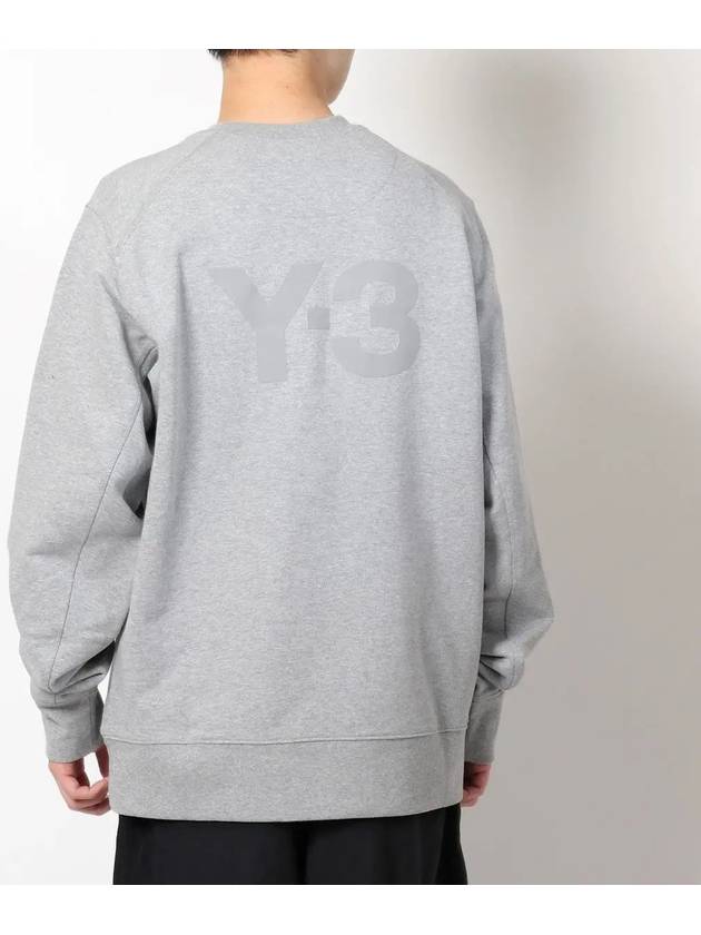 Classic Back Logo Crew Neck Sweatshirt Grey - Y-3 - BALAAN 5