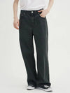 Easy washed wide denim pants dark gray - BLONDNINE - BALAAN 2