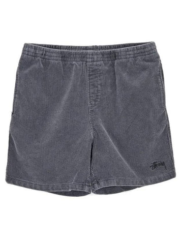 Wide Whale Shorts Charcoal - STUSSY - BALAAN 1