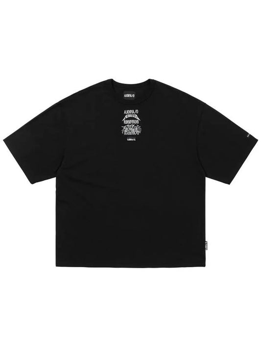 Total Logo Embroidered T Shirt BLACK - AJOBYAJO - BALAAN 1