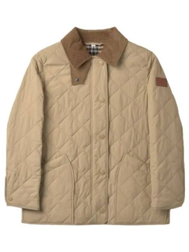 Quilted semi regular fit jacket honey jumper - BURBERRY - BALAAN 1