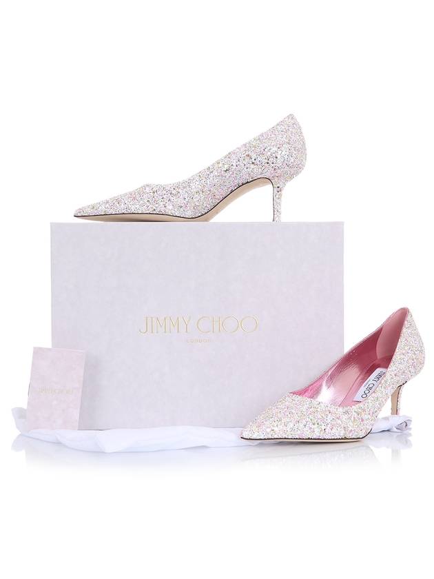 24FW LOVE65FYG CAPILAMI Wedding Shoes Love65 Glitter Candy Pink Pumps - JIMMY CHOO - BALAAN 1