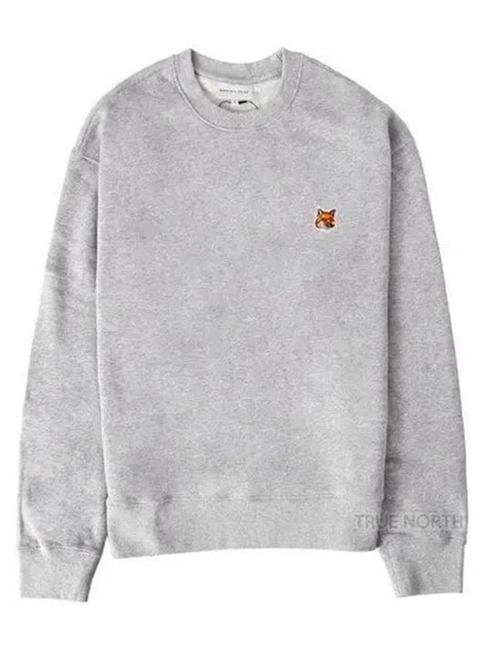 Fox Head Patch Regular Sweatshirt Grey - MAISON KITSUNE - BALAAN 2