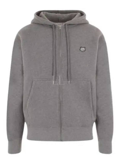 Foxhead Patch Comfort Zipper Hooded Medium Grey Melange - MAISON KITSUNE - BALAAN 2