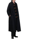 Men s Black Strap Oversized Long Coat HX C29 114 1 - YOHJI YAMAMOTO - BALAAN 2