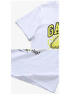 Relaxed Lemon T-Shirt Bright White - GANNI - BALAAN 4