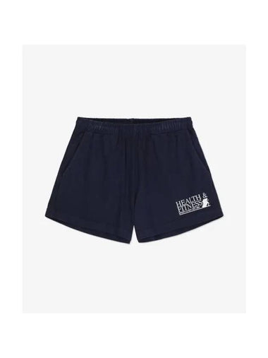 Women's Logo Print Shorts Pants Navy SH861NA LOGO PRINT SHORTS PANTS - SPORTY & RICH - BALAAN 1