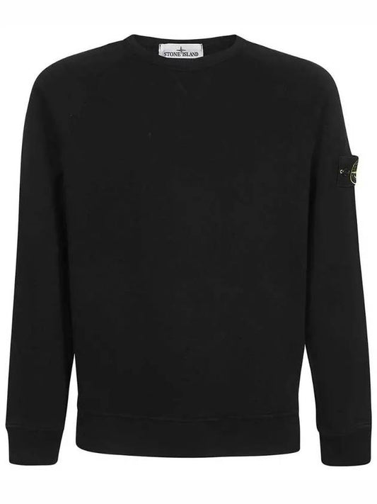 OLD Treatment Wappen Patch Crew Neck Sweatshirt Black - STONE ISLAND - BALAAN 2