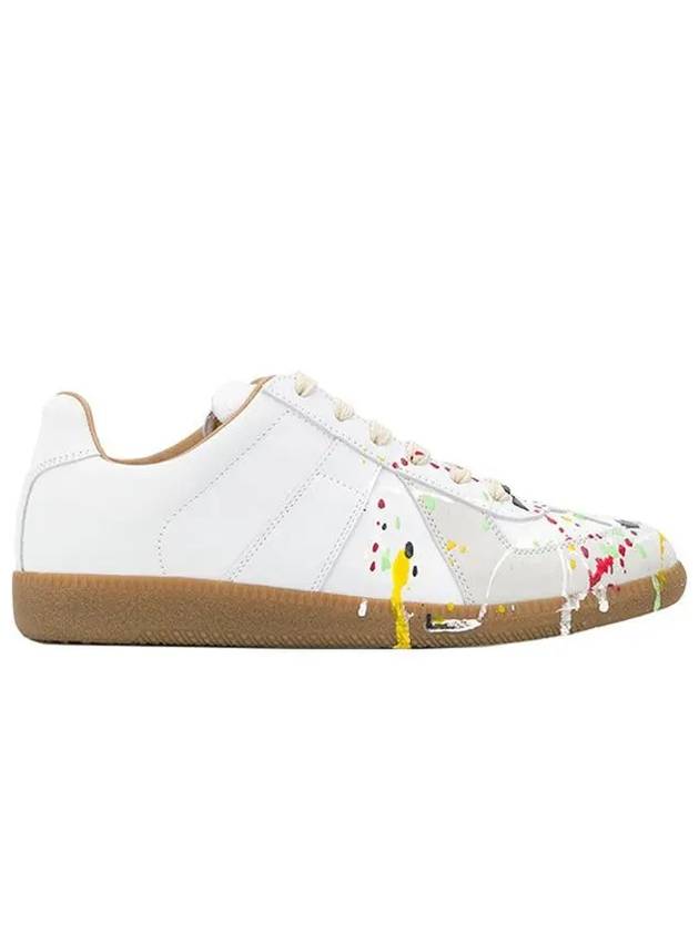 Replica Paint Drop Low Top Sneakers Grey - MAISON MARGIELA - BALAAN 2