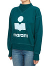 Moby Logo Print Sweatshirt Teal - ISABEL MARANT - BALAAN 3