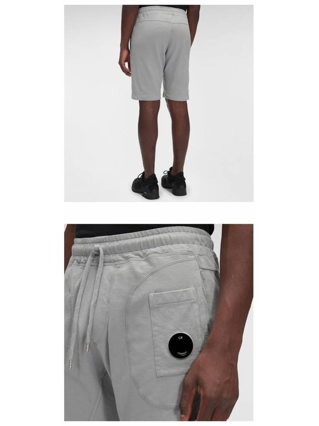 Men's Lens Wappen Bermuda Shorts Grey - CP COMPANY - BALAAN 6