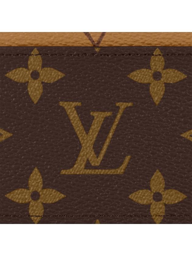 Monogram Reverse Canvas Card Wallet Brown - LOUIS VUITTON - BALAAN 6