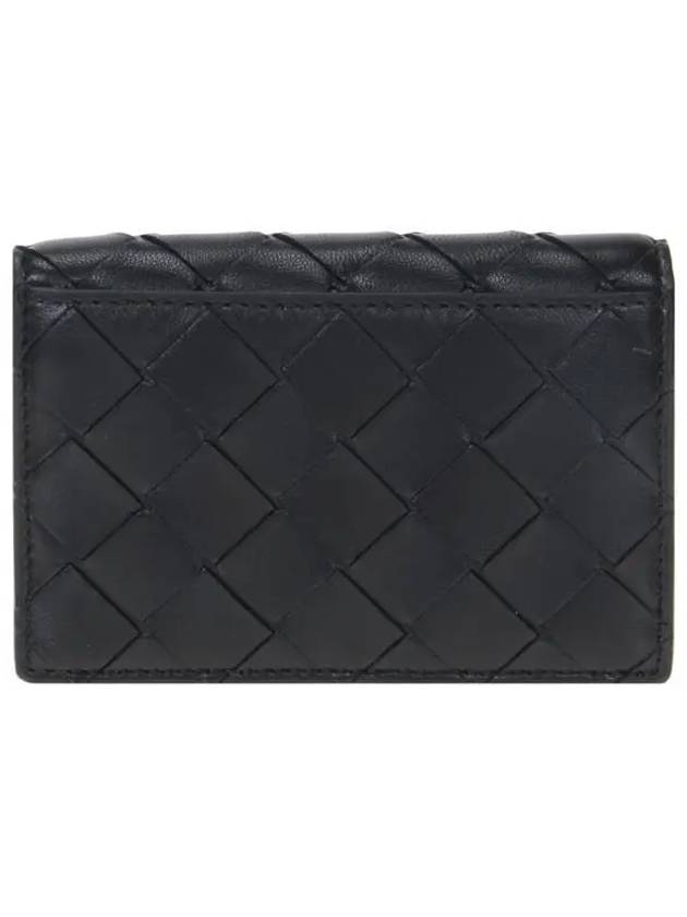 Intrecciato Flap Business Card Wallet Black - BOTTEGA VENETA - BALAAN 5