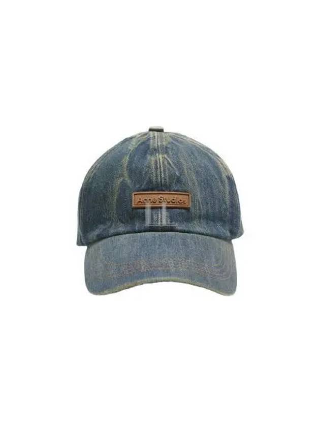 Logo Patch Denim Ball Cap Dark Blue - ACNE STUDIOS - BALAAN 2