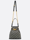 Medium C'est Oblique Jacquard Bucket Bag Blue - DIOR - BALAAN 6