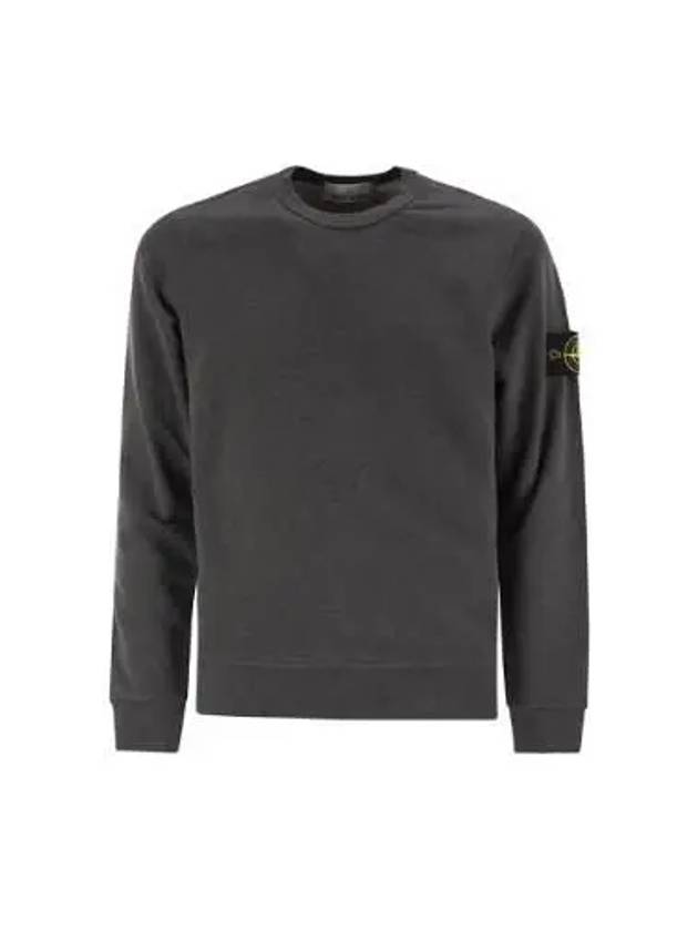 Wappen Patch Crew Neck Cotton Sweatshirt Dark Grey - STONE ISLAND - BALAAN 2