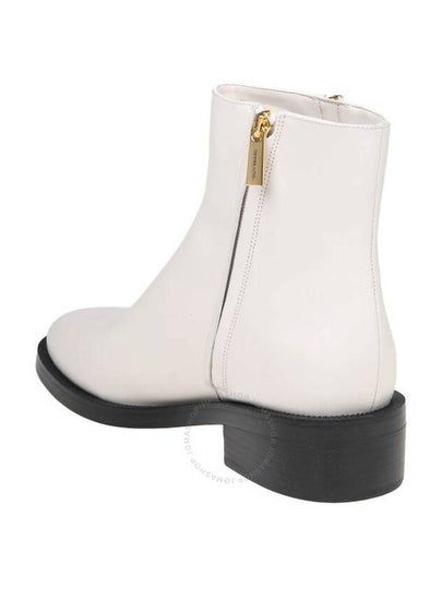 Michael Kors Cream Regan Leather Ankle Boots, Brand Size 6 ( US Size 6 ) - MICHAEL KORS - BALAAN 2