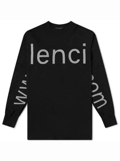 Embroidered Logo Sweatshirt Black - BALENCIAGA - BALAAN 2