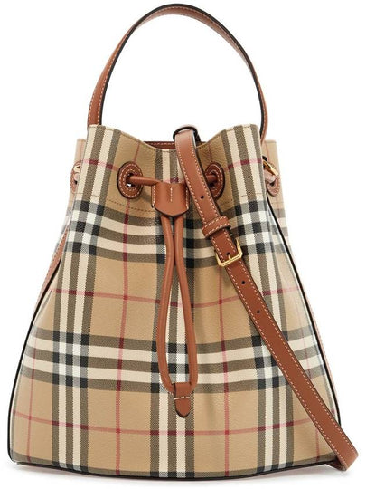 Vintage Check Bucket Bag Beige - BURBERRY - BALAAN 2