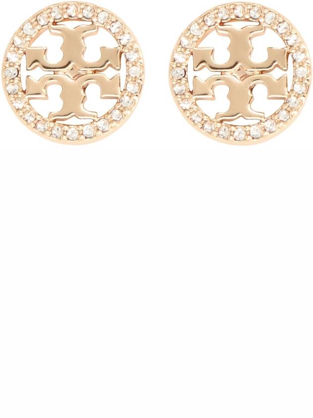 Miller Crystal Stud Earrings Gold - TORY BURCH - BALAAN 3